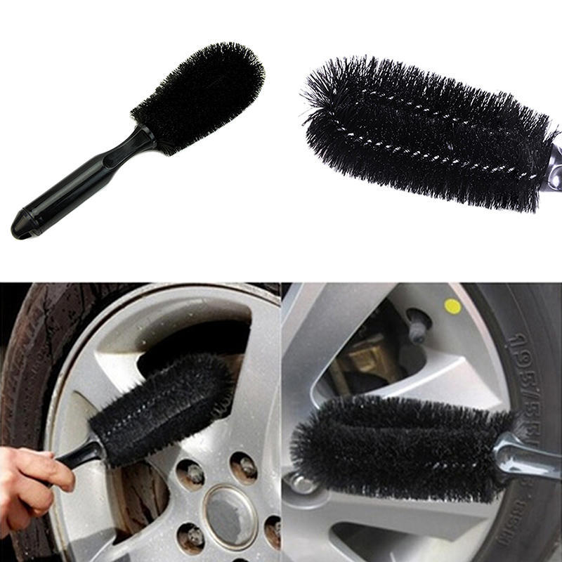 Wheel Tire Rim Scrub Brush Car Truck Motorcycle Bike Washing Cleaning Tool Handy