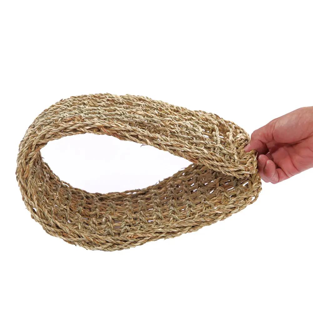 Reptile Lizard Hammock Hamster Reptile Grass Mat Pet Bed with Suction Cup Swing Pet Reptile Hanging Bed Mat Hanging Bed