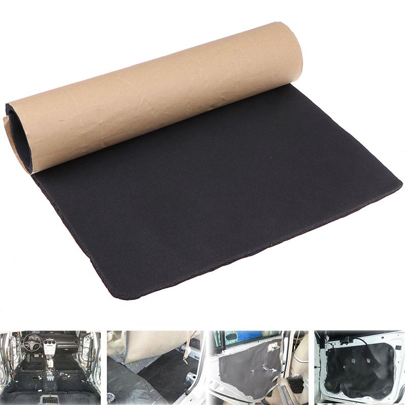1Pc 30*50Cm Auto Adhesive Cotton Insulation Foam Car Sound Proofing Deadener