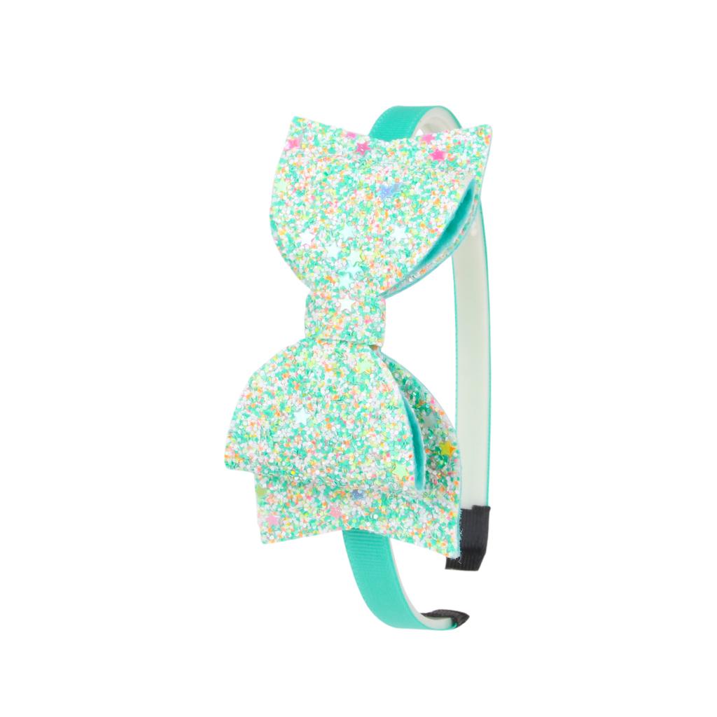 Girls Glitter Hair Bows Headbands for Girls 3.5inch Sequin Bows Hairbands Kids Hairhoops Children Hair Accessories