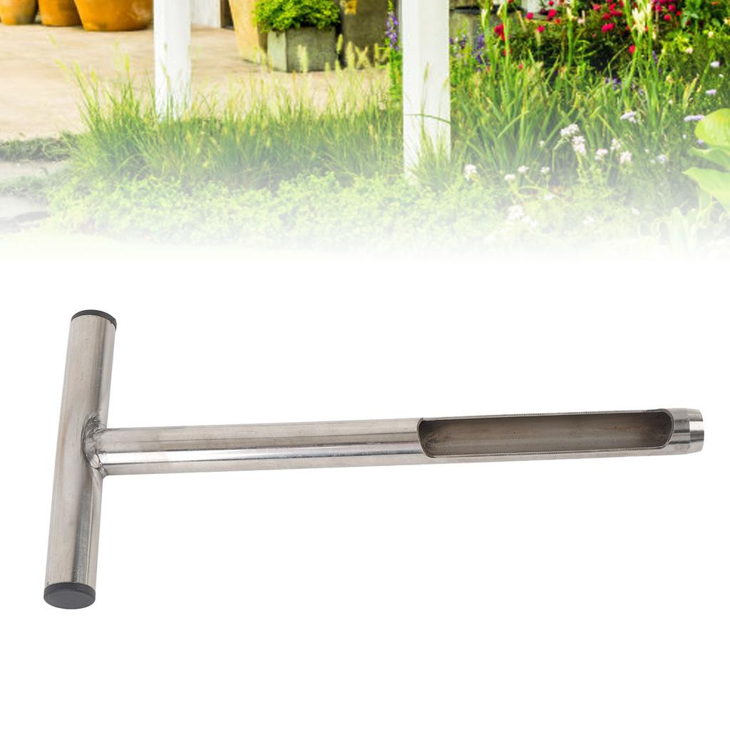 Bodenprobe Bodenprobe Stange 12 Zoll Edelstahl Bodenprobennehmer T-Griff Tragbare Bodenproben-Sonde für Garten Bauernhof Zuhause