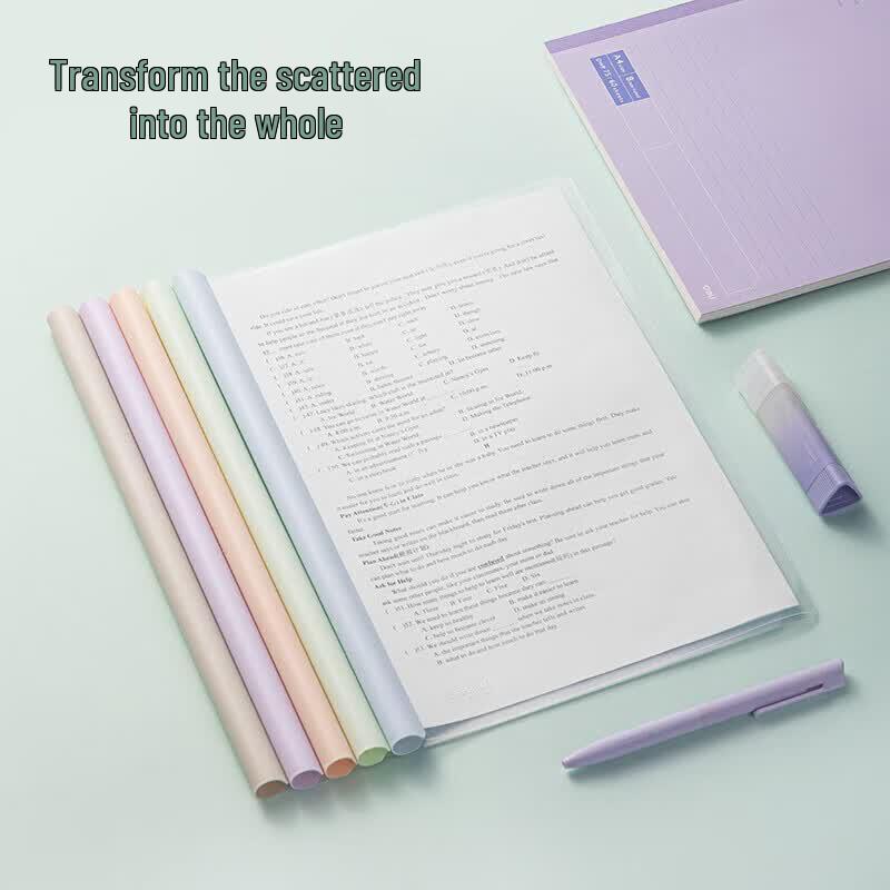 Deli A4 PP Rotating Drawbar File Folder