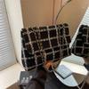 Chic Plaid Chain Shoulder Bag For Women Trendy Commuting Underarm Bag