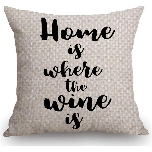 Swono Hundred Dollar Bill Farmhouse Pillow Cover 18x18 Inch Home Decor Cotton Linen Throw Pillow Case Cushion Cover for Sofa Couch