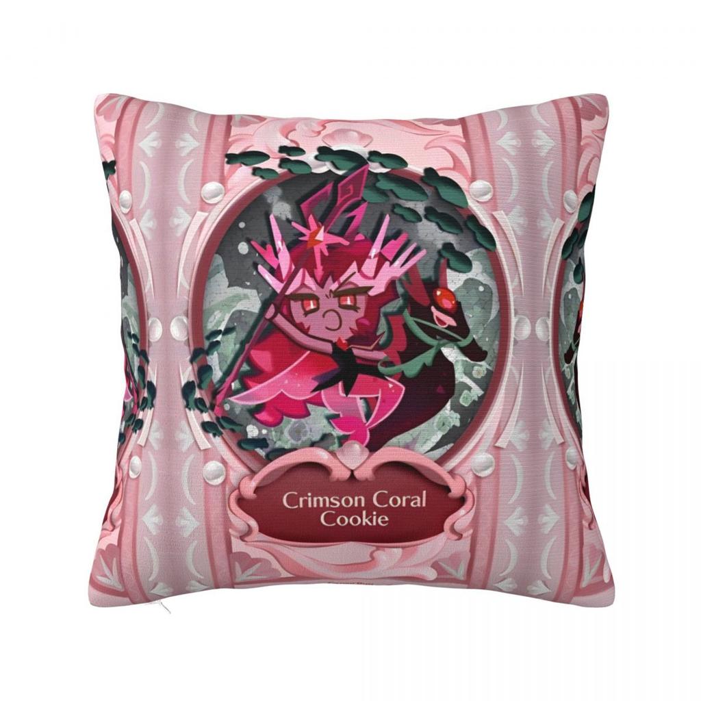 Black Pearl Cookie Pillow Case Cookie Run Kingdom Cushion Covers Customized Polyester Decor Pillowcover for Home 4545cm