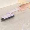 3 In 1 Rotating Crevice Brush Kitchen Toilet Stove Sink Scrubbing Cleaning Tool Hard-Bristled Brush for Stiff Angled Bristles