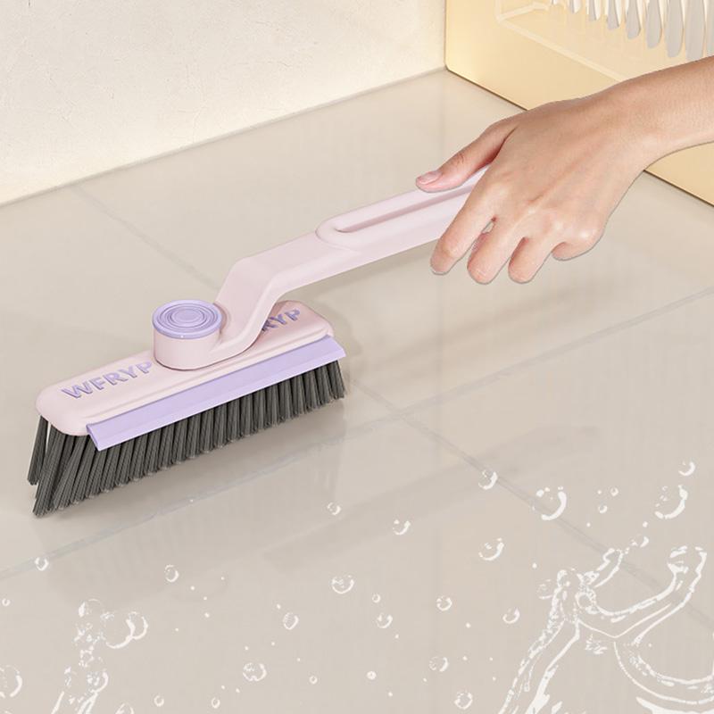 3 In 1 Rotating Crevice Brush Kitchen Toilet Stove Sink Scrubbing Cleaning Tool Hard-Bristled Brush for Stiff Angled Bristles