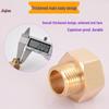 All-Copper Multi-Diameter Extension Connector: 1-6 Min, 1-Inch, Threaded for Water & Gas Pipes
