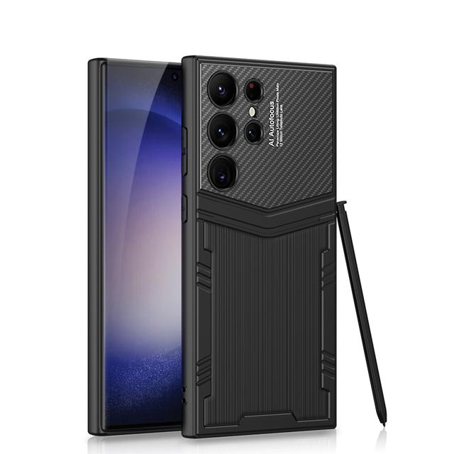 

Роскошный кожаный мягкий чехол из ТПУ для Samsung Galaxy S23 Ultra, противоударный силиконовый защитный чехол, аксессуары для s23 ultra case Only (no pen)