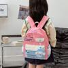 Cinnamon Letters Print Childrens School Bag With Cartoon Anime Prints For Daily Use