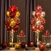 Globo de tul Led con soporte de columna, globos Bobo transparentes luminosos, soporte, cadena de luces LED, decoraciones para fiesta de cumpleaños y bodas