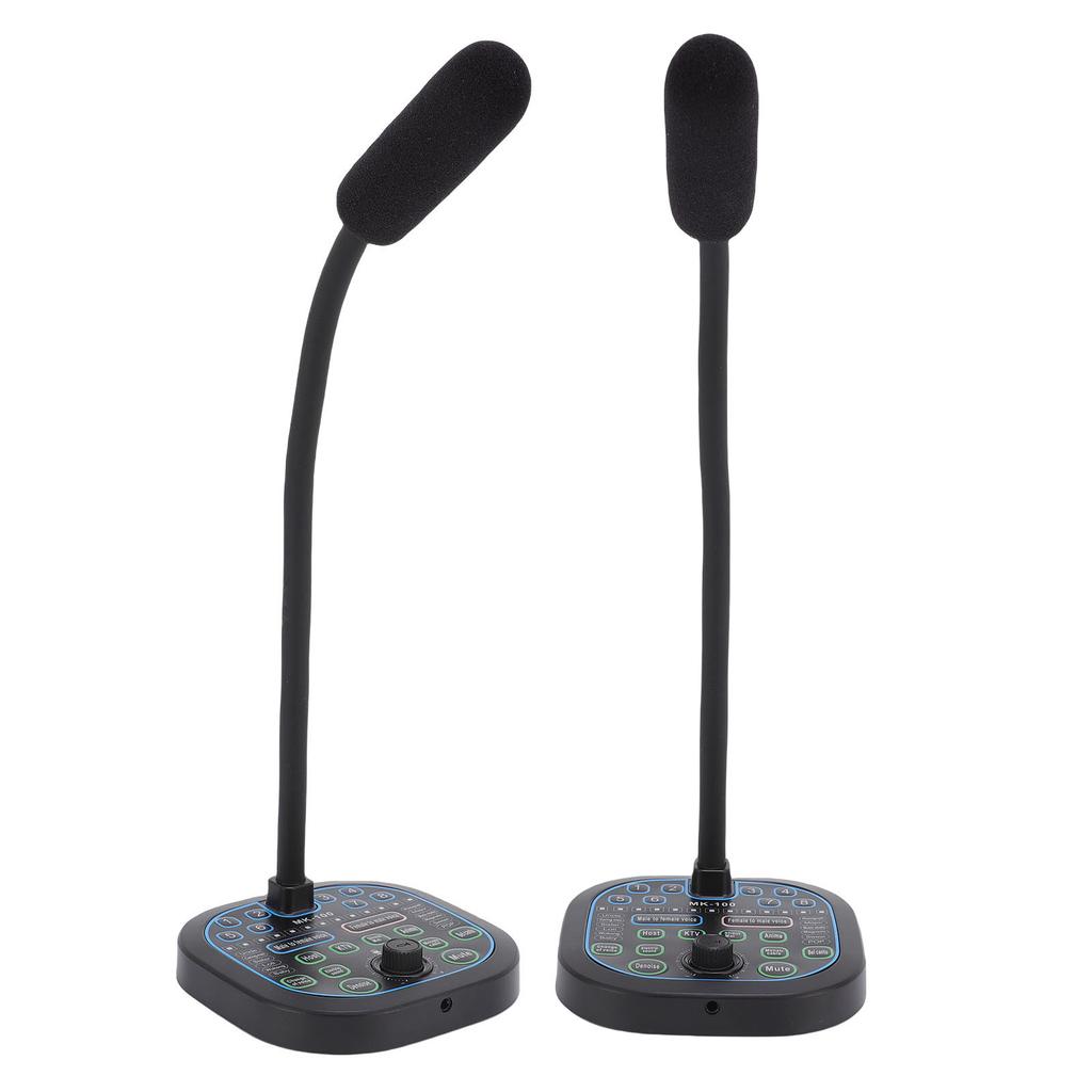 Handheld Microphone Voice Changer 16 Sound Effects Voice Changer Disguiser for Game Recording Phone Computer PC Laptop