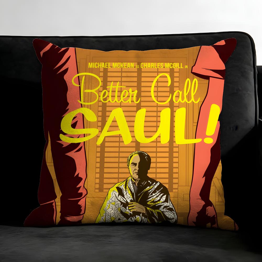 B-Better C-Call Saul Tv Series Cushion Cover Pillowcase Ultra Soft Skin Friendly Fabric Cloud Like Comfort & Concealed Zipper