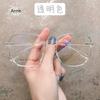 New Fashion Simplicity Big Square Frame Anti Blue Light Glasses Transparent Plain Spectacles Women Men Computer Glases