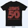 Jaws 50th Anniversary Logo Front Tees T-Shirt