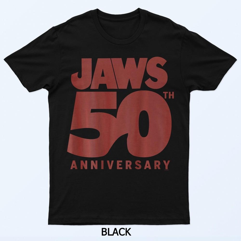 

Футболка с логотипом 50-летия фильма «Челюсти» спереди L