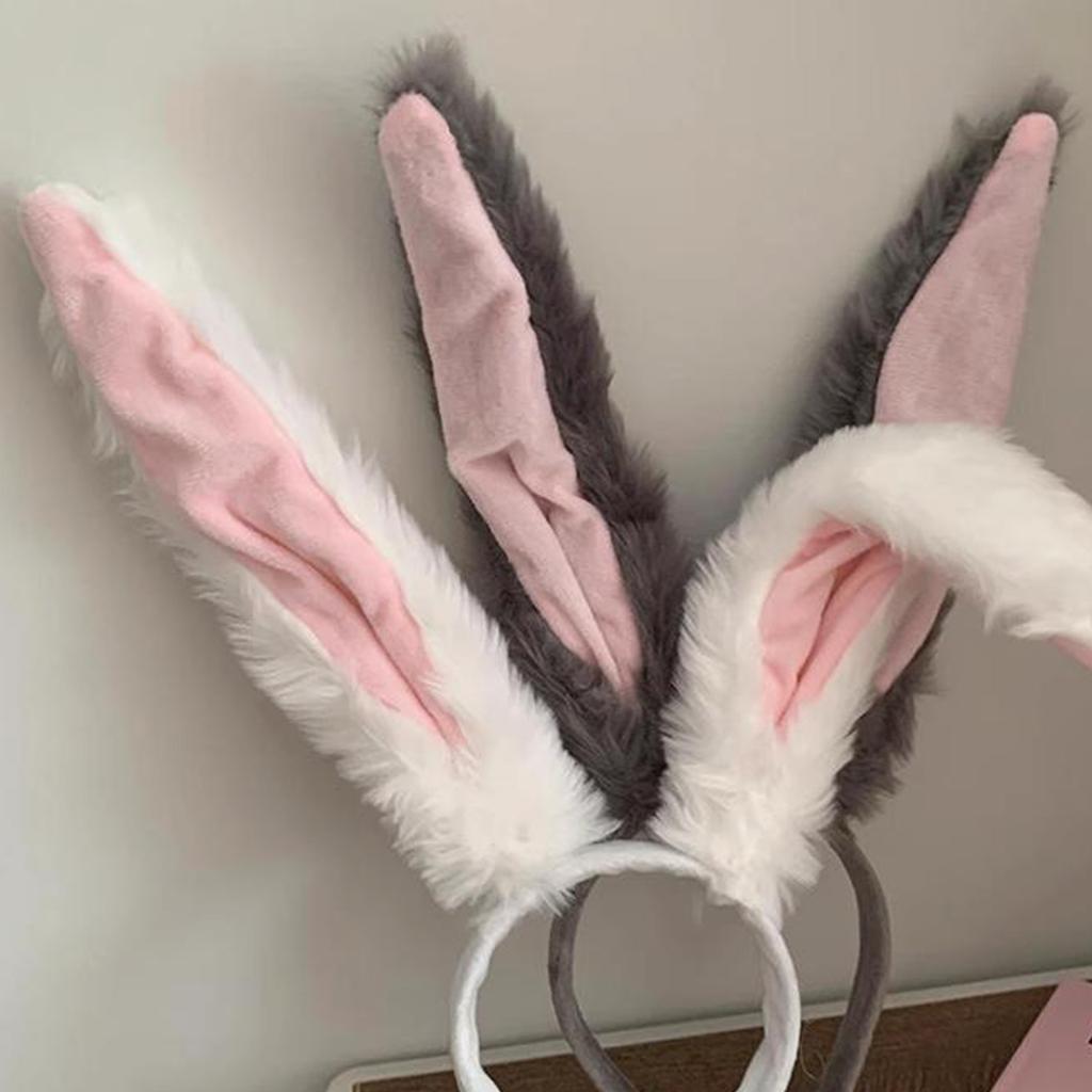 Rabbits Ears Hairband Photo Props Easter Hair Hoop Headband Party Headpiece Fun Headbands for Music Festival