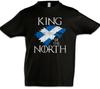 King In The North Kids Boys Kids Boys T-Shirt Game Of Scotland Fun Thrones Flag