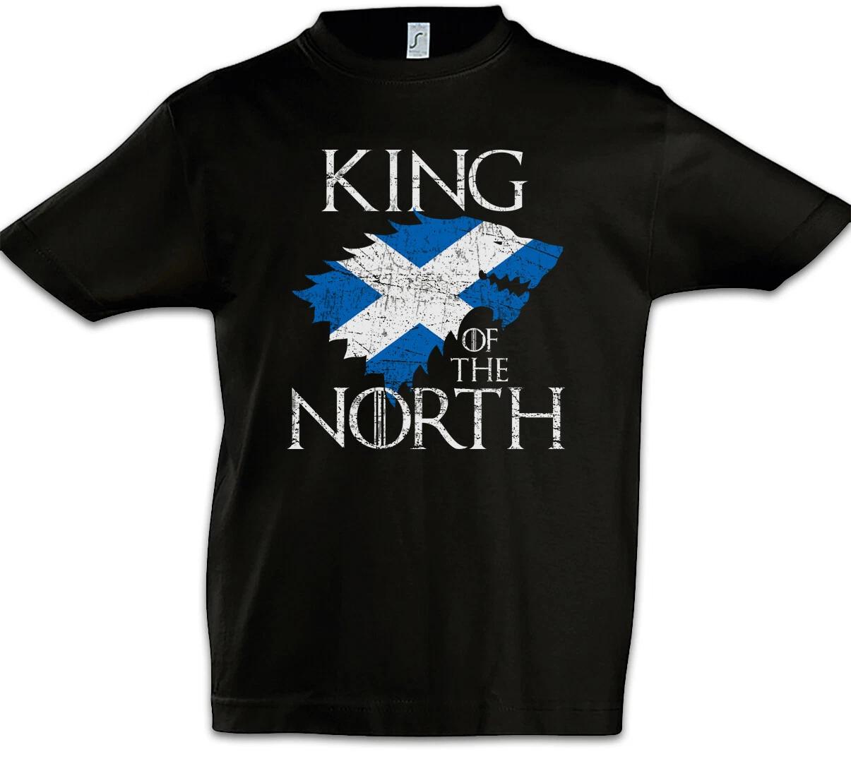King In The North Kids Boys kids boys T-Shirt Game Of Scotland Fun Thrones Flag 100