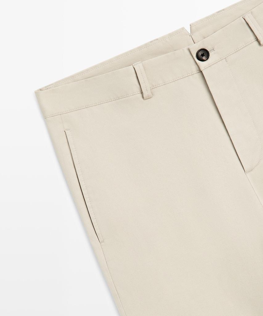 Masimodutti Slim Fit Textured Pants