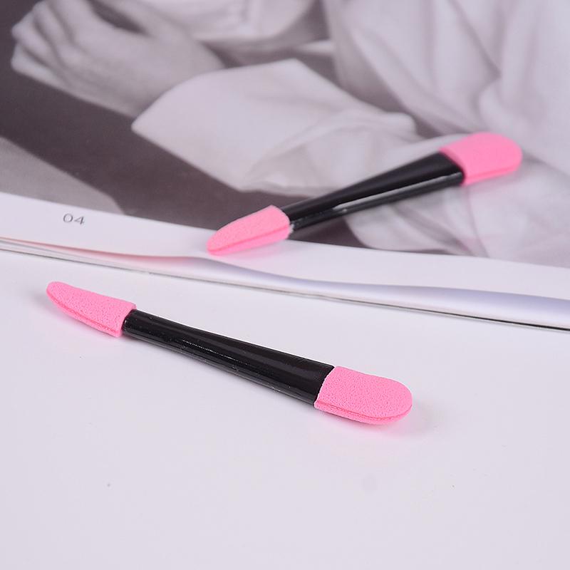 10Pcs Disposable Double Ended Eye Shadow Applicators Sponge Makeup Brush Beauty