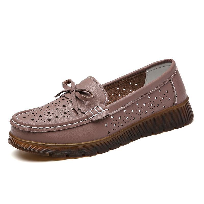 

Women s Spring Summer Hollow Shallow Mouth Flat Shoes Comfortable Soft Bottom Fashionable Lightweight Casual Single Shoes 41