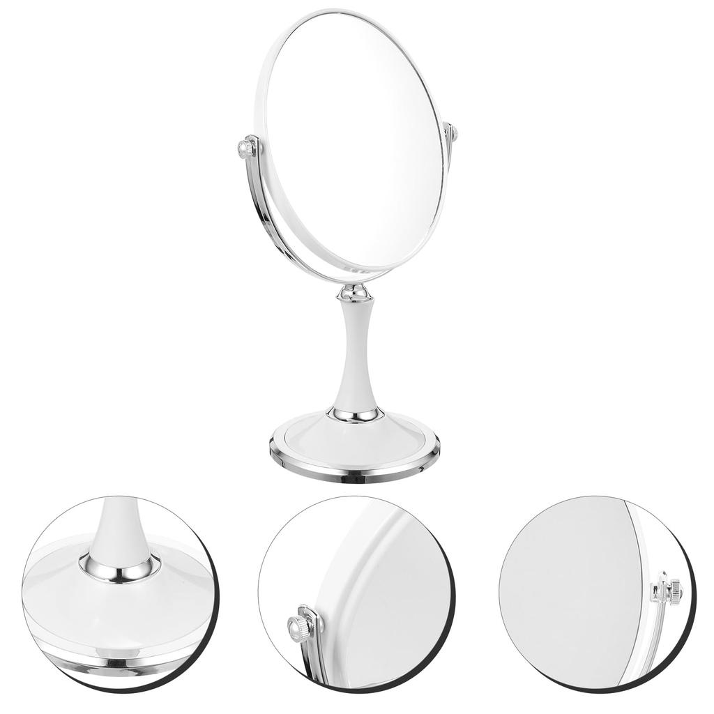 LALAFINA Tabletop Stand Actress 1x 2x Magnifying Makeup Desk Tabletop Vanity 2x Magnifying for Makeup Tools and Makeup Mirror, Double-Sided Mirror,