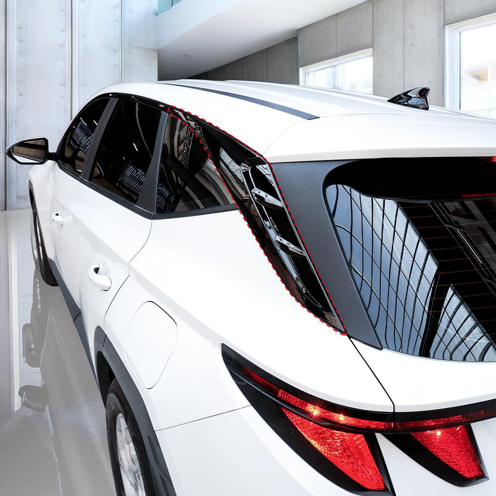 For Hyundai Tucson NX4 2026-2026 6PCS ABS Car Window Decorative Strip Button Side Panel Cover Trim D-pillar Window Trim Strip