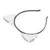 Reversible Sequin Cat Ears Headband Shiny Cat Ear Hair Hoops Women s Kitty Hair AccessoriesSilver