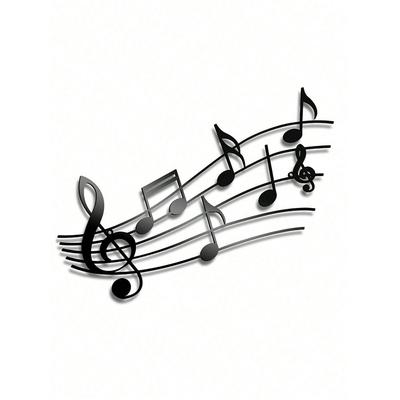 1pc Music Note Wall Decor Metal Art Iron Craft Home Decoration