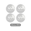 4Pcs 56mm Car Wheel Hub Center Cap Aluminum Metal Logo Sticker For Infiniti QX50 QX30 QX60 G25 JX35 FX35 FX37 FX50 EX35 EX25 VV111