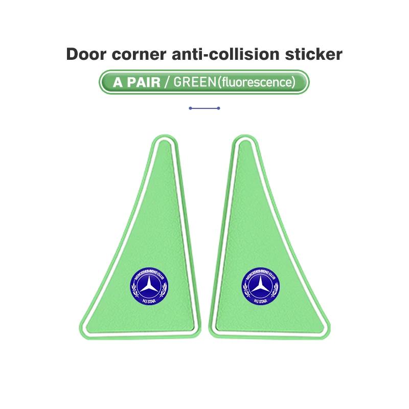 2pcs Car Door Corner Cover Anti Collision Bumper Sticker For Mercedes Benz AMG A C E S G Class W201 W210 W108 W204 W205 W203