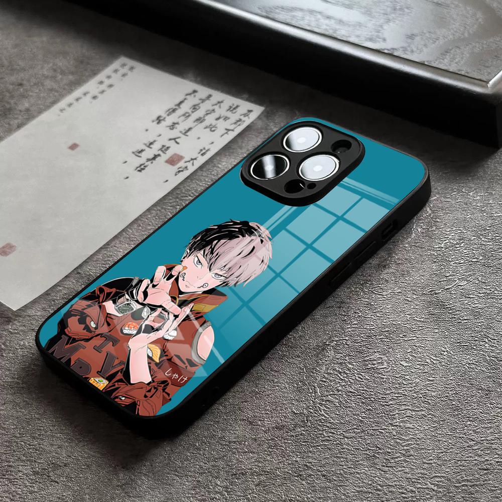 Jujutsu Kaisen Anime Inumaki Toge Phone Case For IPhone 16 Pro Max 15 Plus 14 Pro 12 11 13 Mini X XR XS Max 8 7 SE Glass Cover