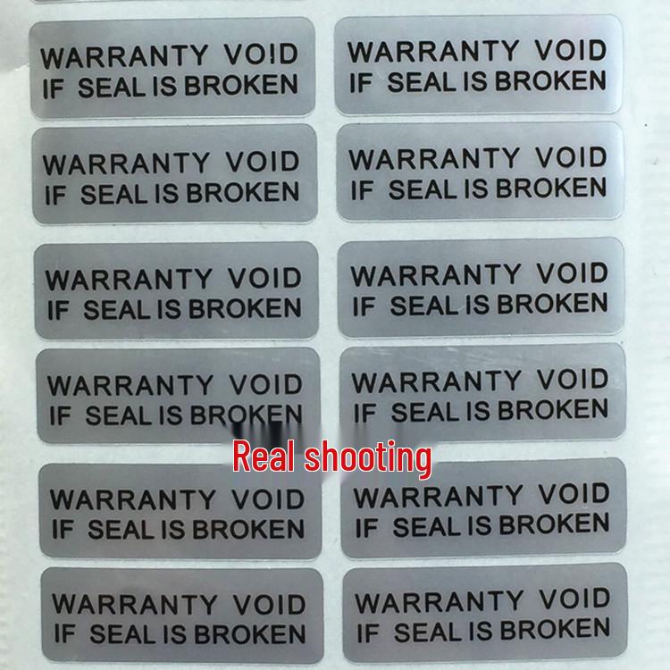 Tamper-Proof Anti-Theft Waterproof Warranty Stickers - 40 Mark-Leaving Labels per Sheet