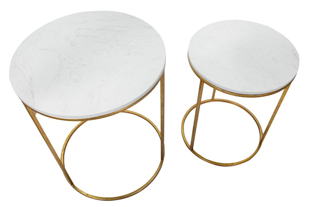 Table Simply Marble Couple Ø 52X63-42X53