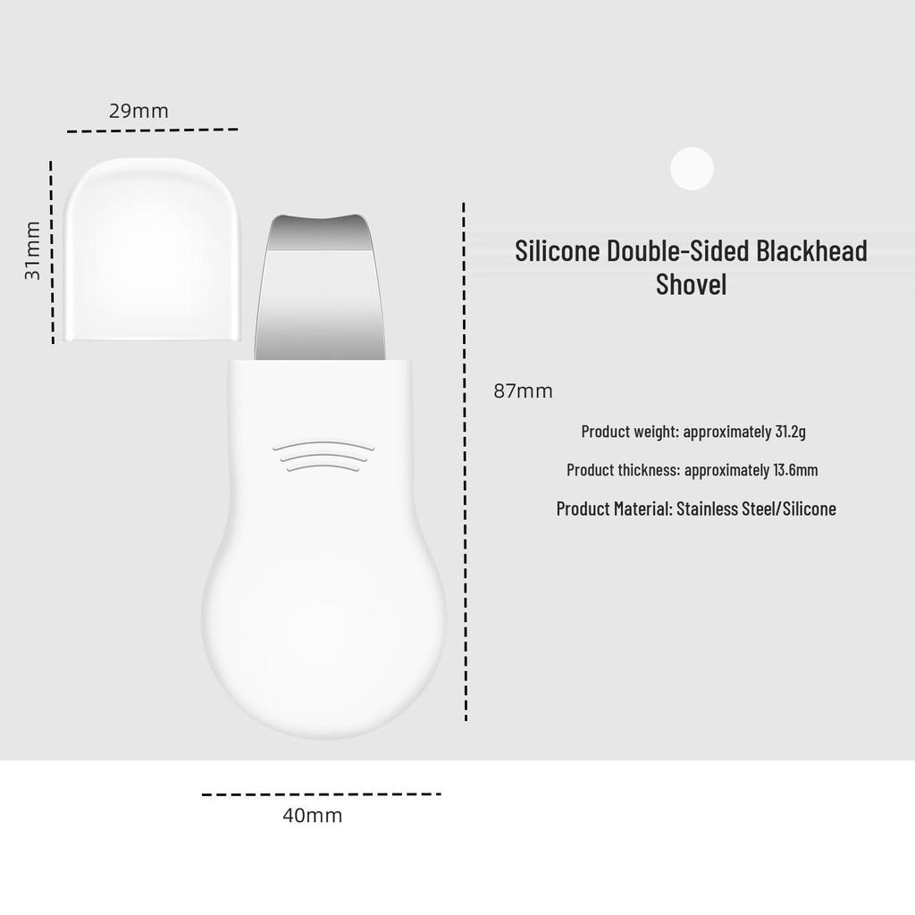 Double-Ended Blackhead Remover Spoon for Deep Cleaning and Pimple Treatment