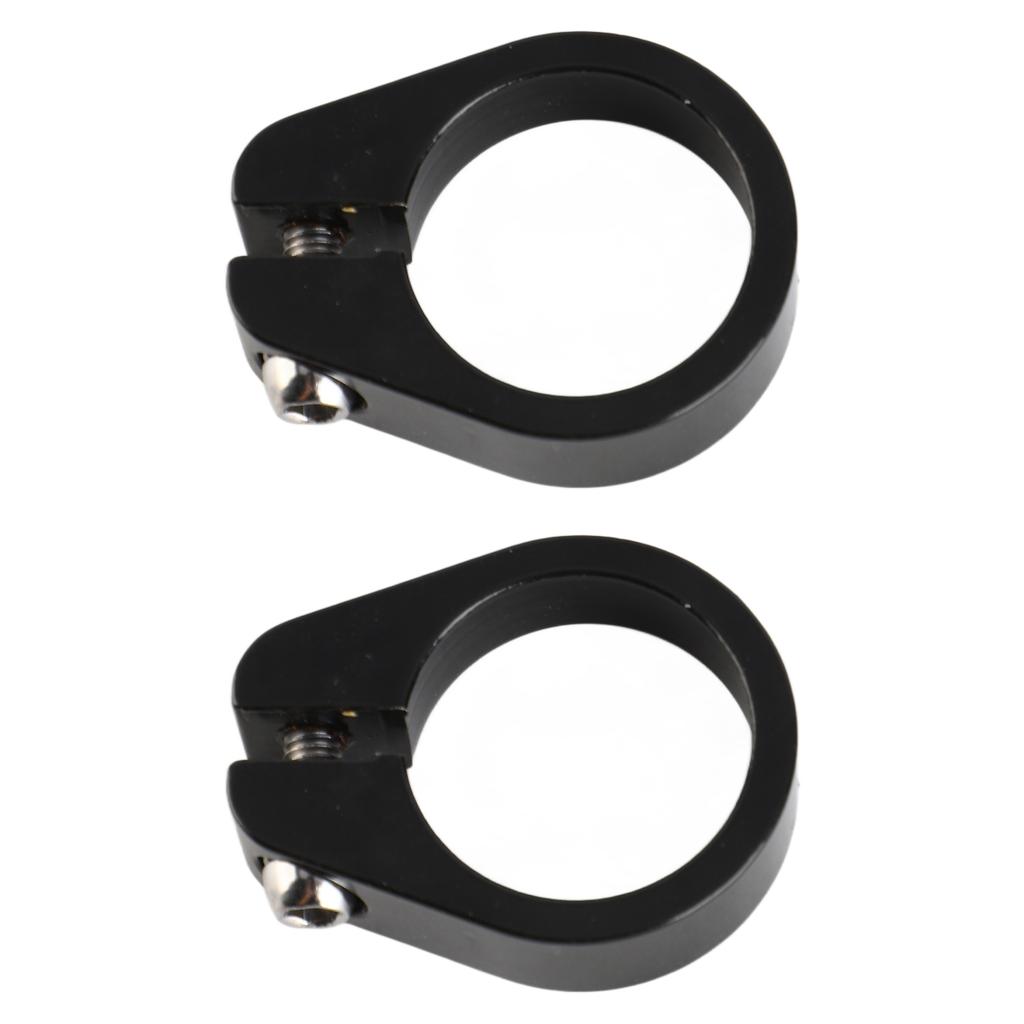 2Pcs 35MM Aluminum Alloy Mountain Bike Seat Tube Clip Road Bike Seatpost Clamp