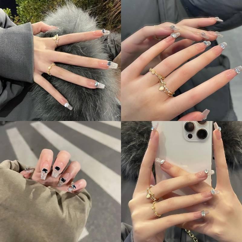 Xs S M L Sizes Available In Cat Eye Flashy Minimalist Pure Desire Starry Sky Nail Sticker