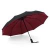 Double-layer Automatic Reinforced 10-Bone Umbrella Business Strong And Durable Anti-UV Sunscreen Umbrella Folding Umbrella