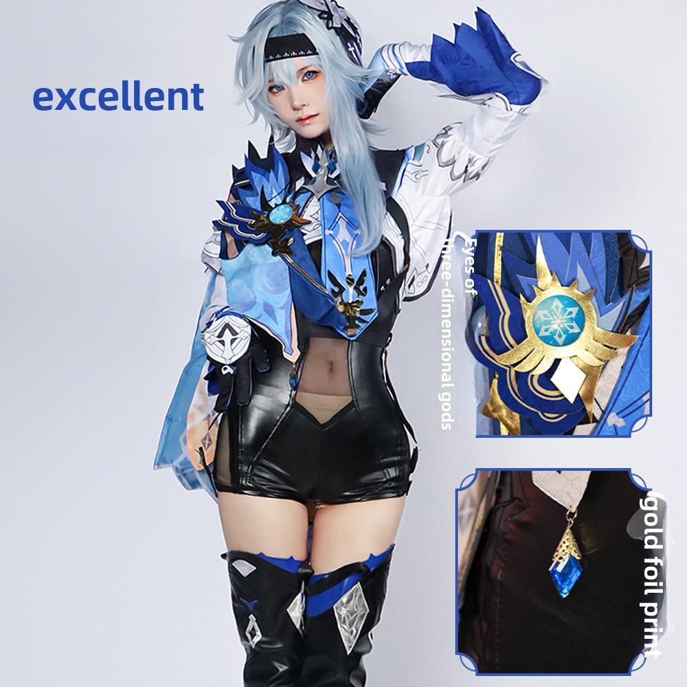 Fog City Genshin Eula Lawrence Anime Cosplay Costume for Women
