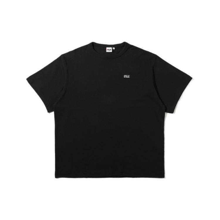 New FILA T Shirts Men's Black FS2RSD2104X-BLK