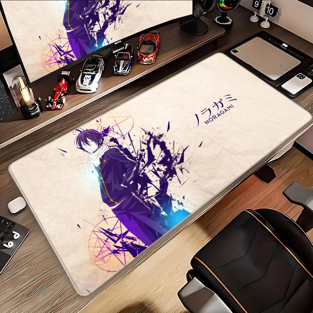 Noragami Night Fight Animation Beautiful patternsOffice Computer Desk Mat Table Big Mouse Pad Laptop Cushion Nonslip Decor