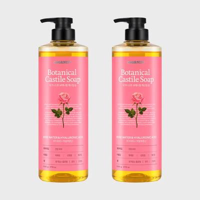 _On the Body Savon de Castille Botanique Gel Douche 790g Eau de Rose X 2