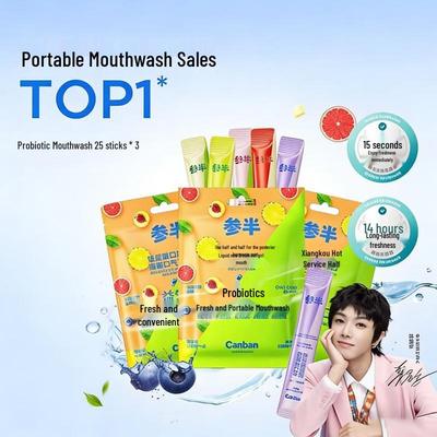 Semi Probiotic Portable Mouthwash Strips - 5 Flavor Mix