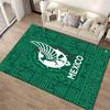 Mexico Green Tribal Designed floor mat, suitable as a non-slip mat for the living room or bedroom sofa