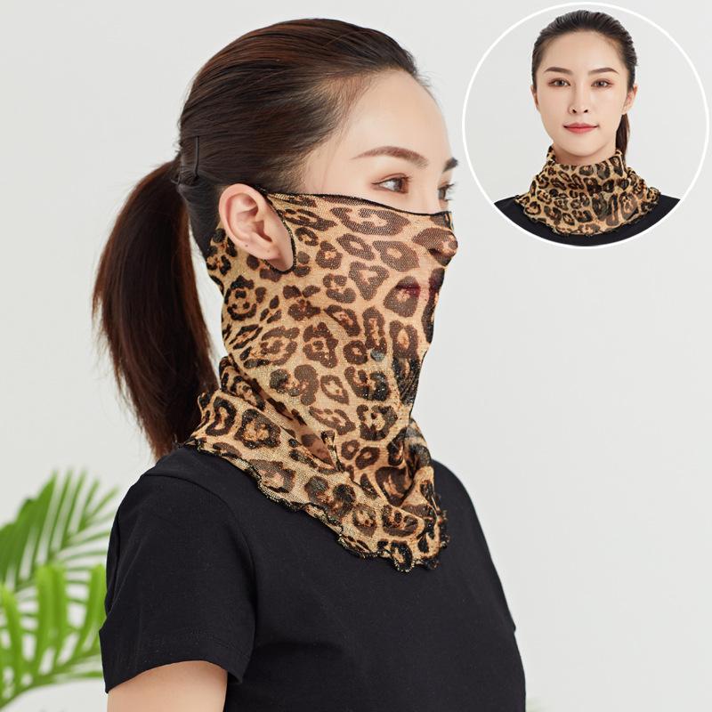 Bufanda para Mujer Diadema Protección Facial Bufanda Fina de Seda Cuello Falso Mascarilla Versátil Protección para el Cuello A Prueba de Viento en Invierno
