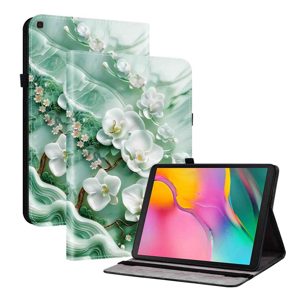 Tablet-Hülle aus PU-Leder für Samsung Galaxy Tab A 10.1 (2019)-11 Stile! Langlebig, mit 2 Ständerfächern, Stifthalter und Kartenfächern, flexibler TPU-Rückseite