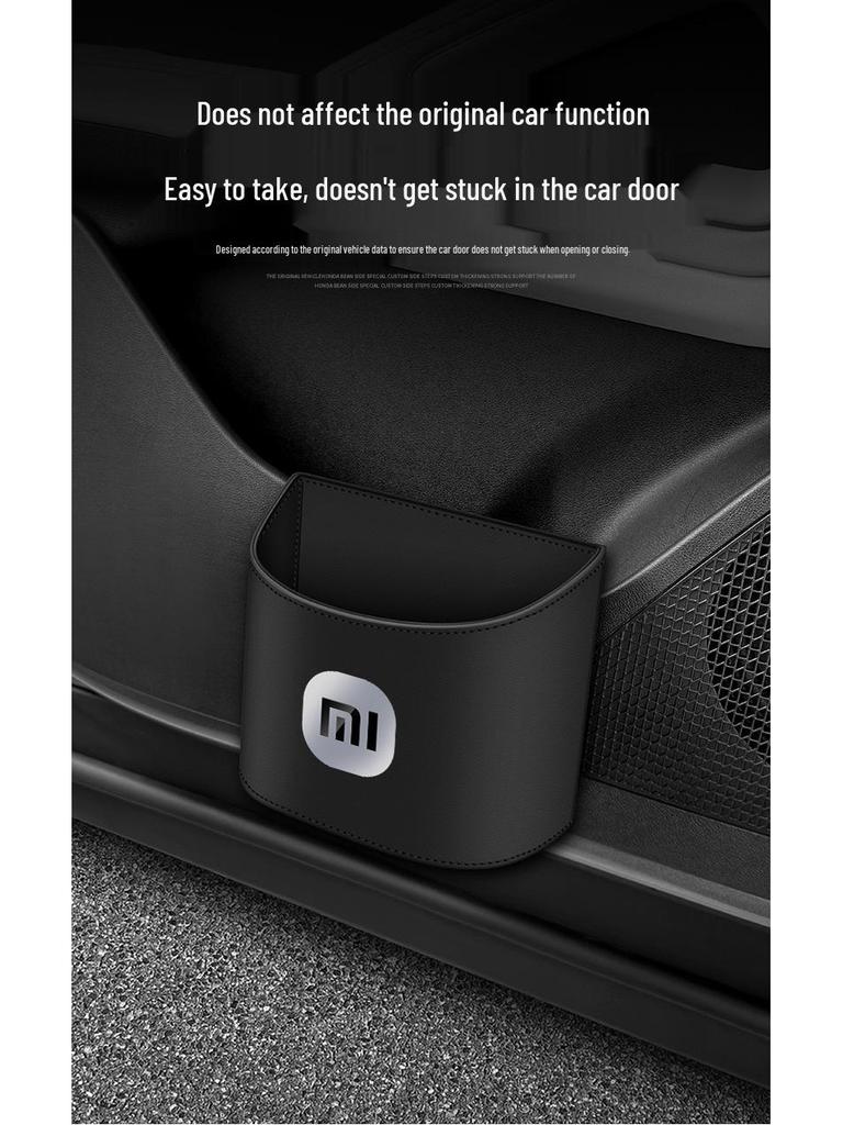 Compatible with Xiaomi SU7/SU7 Ultra: Car Trash Can, Interior Storage Bin, Decorative Accessory