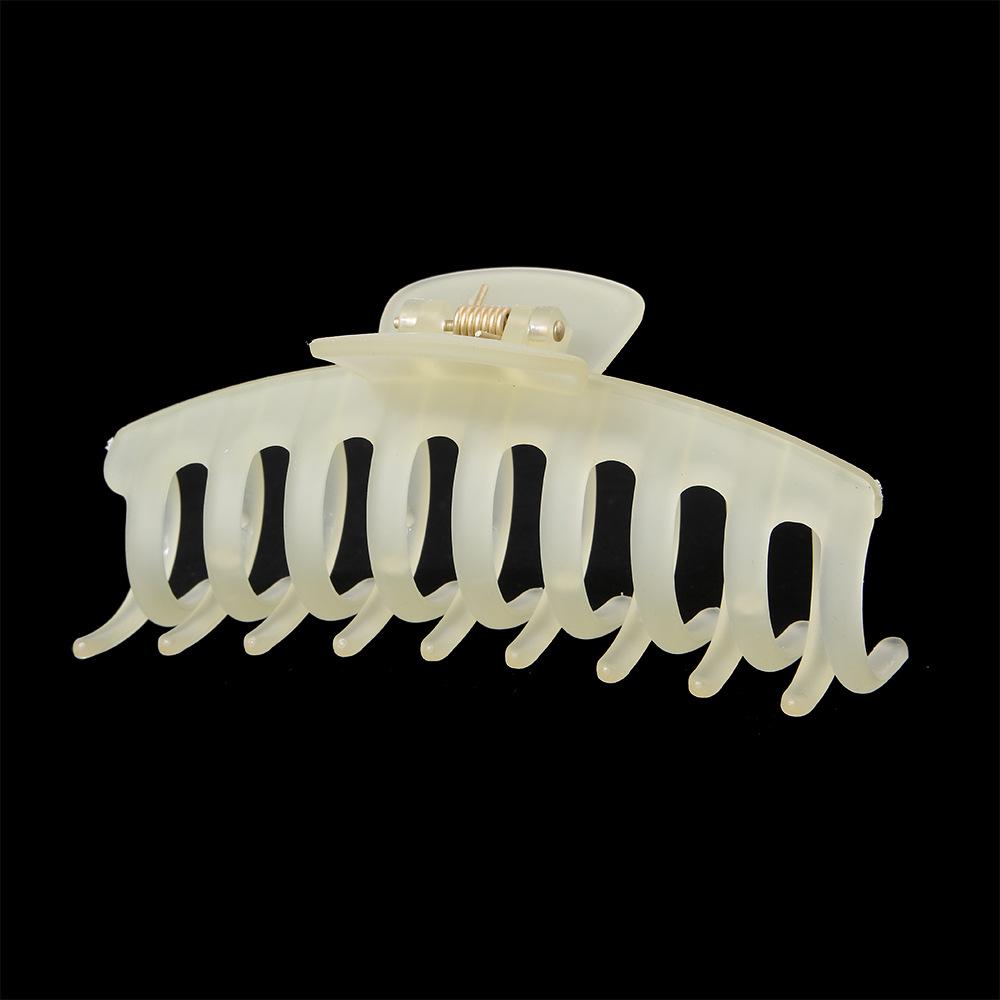 Extra Large 13CM Rectangular Hair Clip - Frosted Multi-purpose Shark Claw Clip for Thick Hair