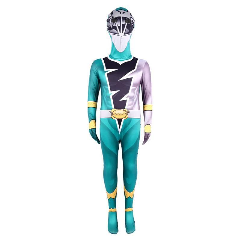 Mighty Morphin Power Rangers Costume Cosplay Dress Party Jumpsuit Superhero
